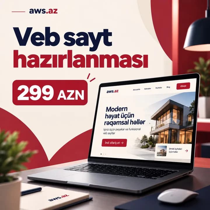 Veb sayt hazırlanması, 299 AZN
